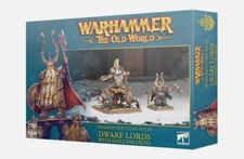 Warhammer TOW Dwarfen Mountain Holds - Dwarf Lord w Shieldbearers NEW
