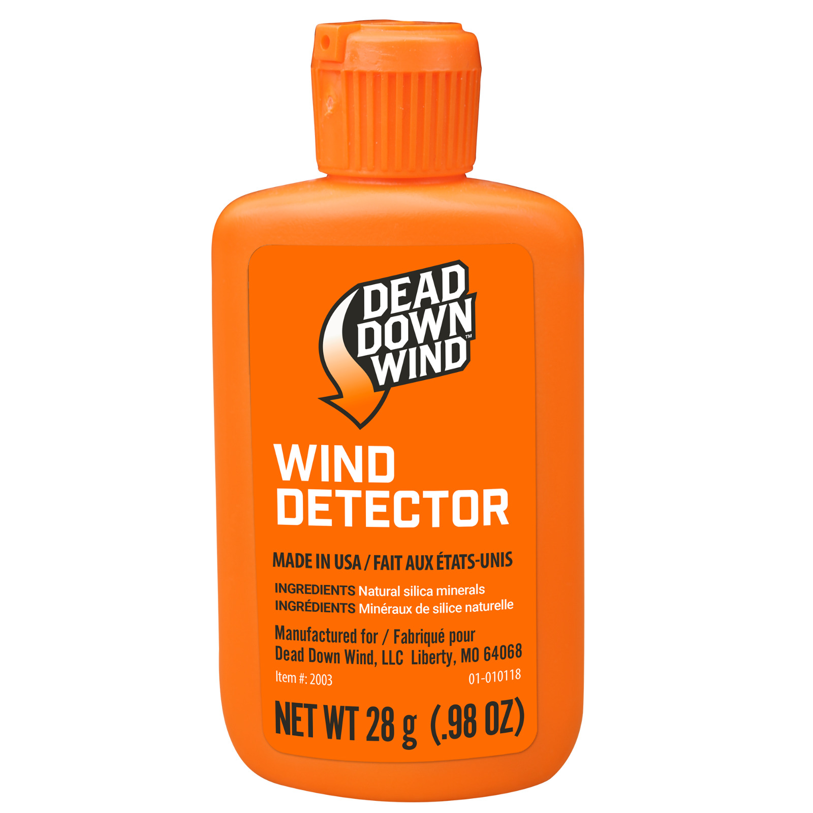 Dead Down Wind One Squeeze Premium Formula Wind Detector Odorless .98 oz Bottle