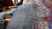 Lot of 10 Vintage Clear Plastic Candy/Chocolate Molds