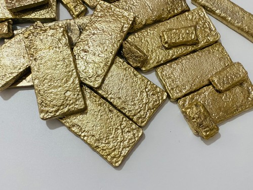 220 Grams Scrap Gold Bar For Gold Recovery Melted Different Computer Coins Pins - Picture 8 of 12
