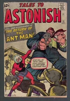 Marvel comics Tales To Astonish 35 1st Ant Man Red Costume Avengers 4.0 VG