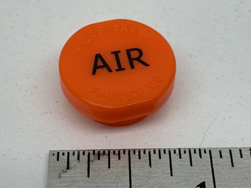 Water Saver Laboratory Faucet Hosecock Ball Valve Orange Label Button - AIR - Picture 3 of 4