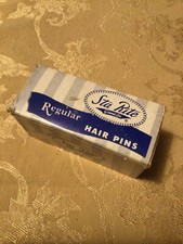 Sta Rite Ginnie Lou Regular Hair Pins Vintage 1 lb Ball Tip Black Made In France