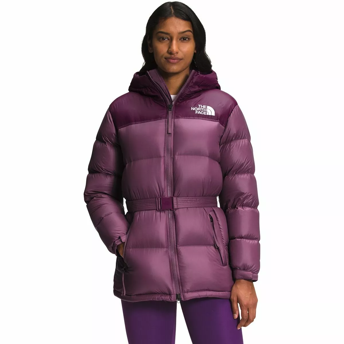 The north face top down coat womens
