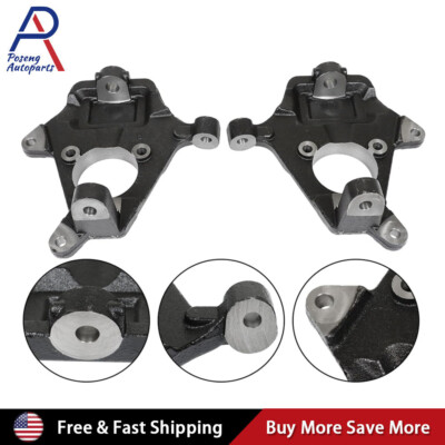 2'' Drop Lowering Spindles For Chevy Silverado GMC Sierra 1500 2WD 4WD AWD 07-16