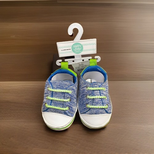 Scarpe bambino byHappy Baby blu e verdi taglia 0-6 MB nuove con etichette - Foto 2 di 5
