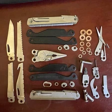 Black & Stainless Leatherman Charge+ Plier Multitool: Parts For Mod or Repair