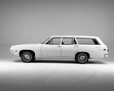 1970 White Ford Falcon Station Wagon | POSTER 24 X 36 INCH