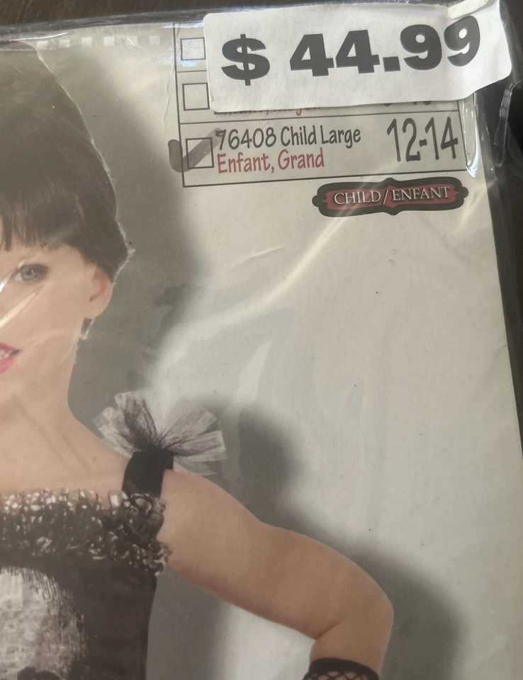 Forum Novelties 76408 Disfraz Bailarina Calavera Niños, Negro, Grande Foto 3 de 3