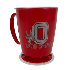 Vintage Ohio State Plastic Coffee Travel Mug Cup with Base Trip Sip NEW Unused