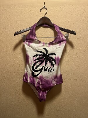 GUCCI 水着 XS New Gucci Multicolor Logo One Piece Swimsuit Size XS | eBay