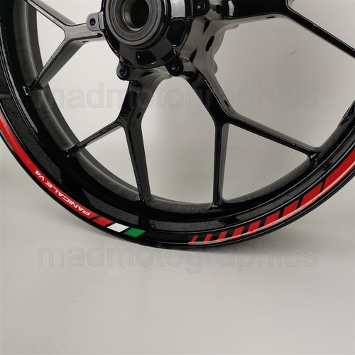 Adesivi Cerchi Decalcomania Ruota Riflettente Panigale 1299 899 V4 Strisce - Foto 5 di 8