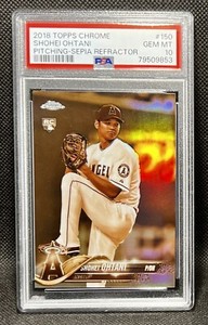 Shohei Ohtani 2018 Topps Chrome #150 Sepia Refractor Shohei Ohtani 2018 Topps Chrome #150 Sepia Refractor