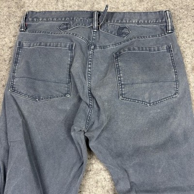 Vintage Gap 1969 Tapered Pants Men s 32x32 Garment Dyed Blue Canvas Back Cinch