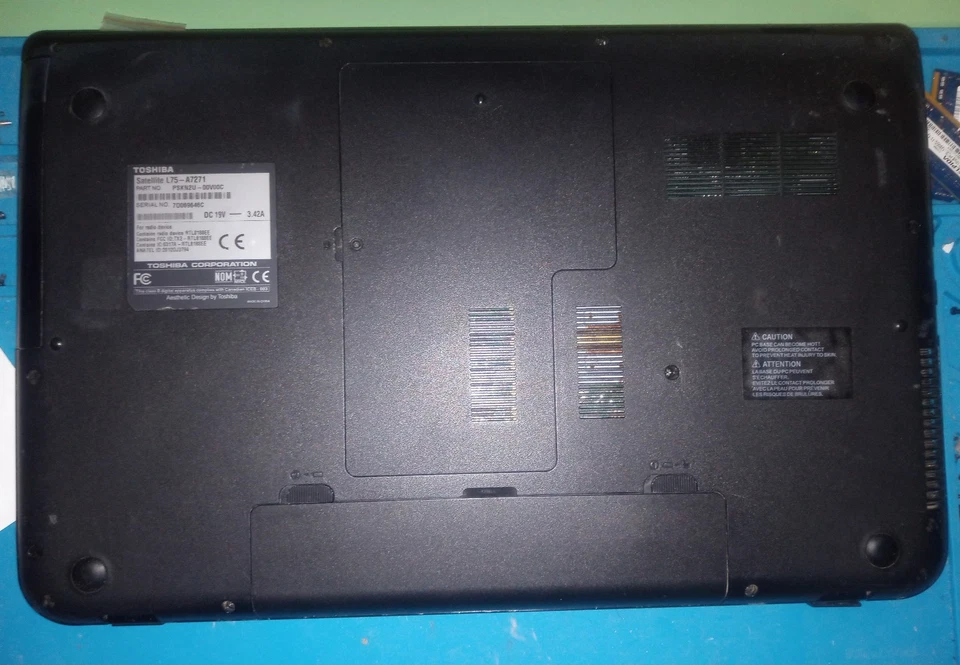 Tolshiba Satelite L75-A7271,17.3",W11Pro,I7-3630QM@2.4Ghz,12Gb 500Gb SSD,WiFi,Bt Foto 3 de 4