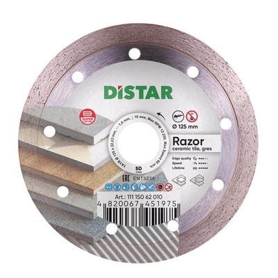 Diamant-Trennscheibe für Keramik und Feinsteinzeug 125mm 1A1R Razor 11115062010