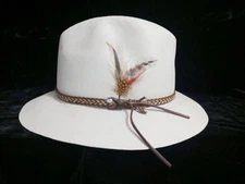 CAPAS DESIGN Genuine Shantung Fedora Style Hat Made In USA Size Medium