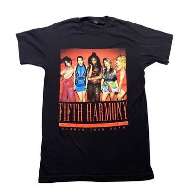 Fifth Harmony Reflection Summer Tour 2015 Black Graphic T-Shirt Mens Sz S Tultex