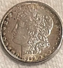 1889 P Morgan lots of luster AU/BU nice coin bright free shipping Sigma tested++