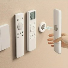      3pcs Magnetic Remote Holder Wall Mount No-Drill Organizer White   NEW