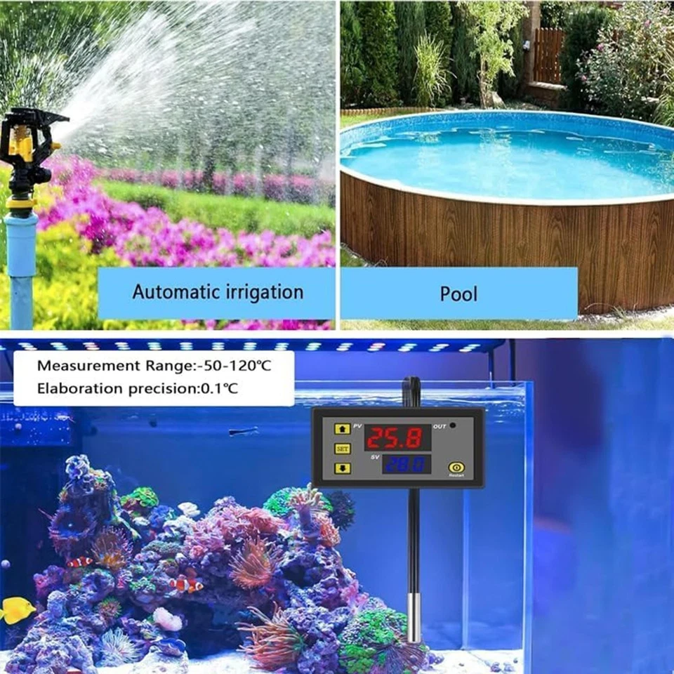 Wasserdichter digitaler Temperaturschalter 3-teiliges Set für zuverlässige Lei - Image 4 of 4