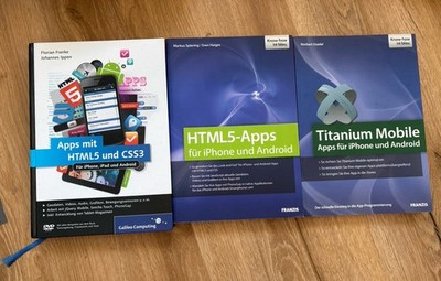Apps Programmieren Konvolut Bücher HTML5, CSS3, iPhone, Android