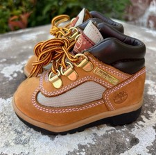 TIMBERLAND Junior Field Boot in Wheat Brown Waterproof Boots Size 5 Toddler