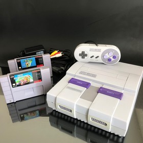 SUPER NINTENDO SNES Console System Choose Bundle Mario All Stars Kart & World
