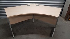 Very Strong Wooden Curved Office Desk 160 x (60-80) x 72cm