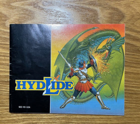 Hydlide for NES, CIB, Clean! TESTED and WORKS Manual game sleeve included
