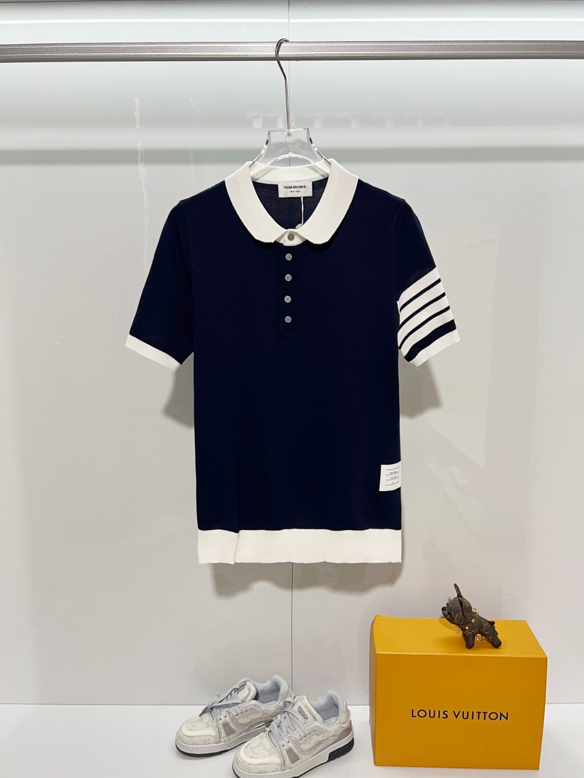 Thom Browne Short-Sleeve Shirt — Size M