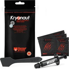 Kryonaut - 1 Gram - Extremely High Performance Thermal Paste  12 Cleaning Wipes