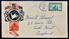 CANADA KGVI 1949 Newfoundland Entry First Day Cover BRANTFORD to KENT, England
