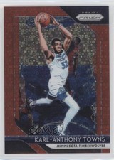 2018-19 Panini Prizm Fast Break Red Prizm 21/125 Karl-Anthony Towns #107 is2