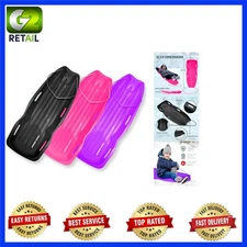 3 Sliders Xtreme Flexible Adults and Kids Plastic Toboggan Snow Sled for up to 2