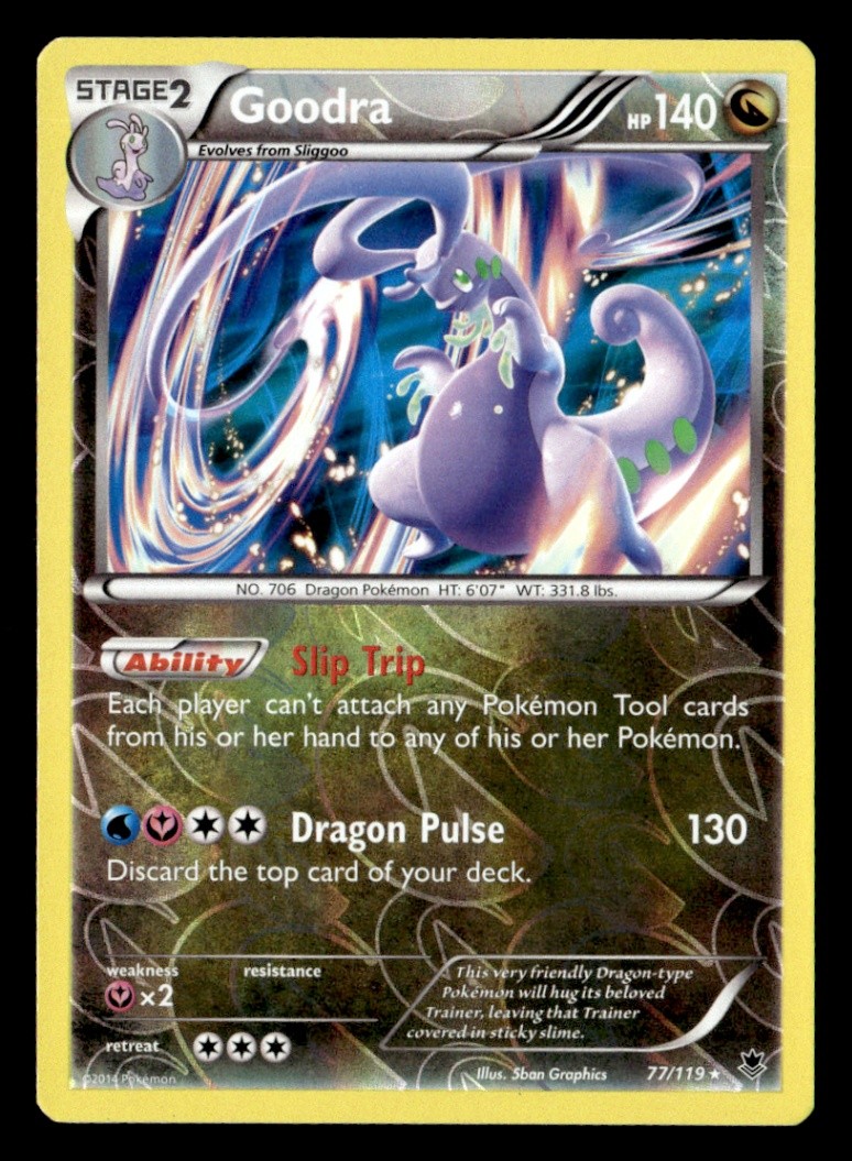 Goodra Holo Rare Reverse Holo XY - Phantom Forces 77/119 LP Pokémon TCG