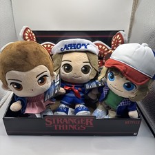 Netflix x Jazwares Stranger Things 8" Soft Plush Set of 5 Characters NWT
