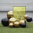Yescom 2PCS 32" Big Shiny Inflatable Mirror Ball Giant Reusable Hanging Black — photo 6