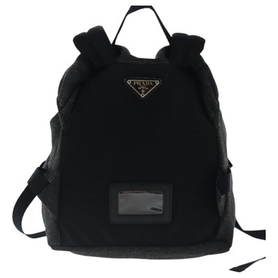 PRADA Backpack Wool Gray Silver Auth bs19226 | eBay display picture 2