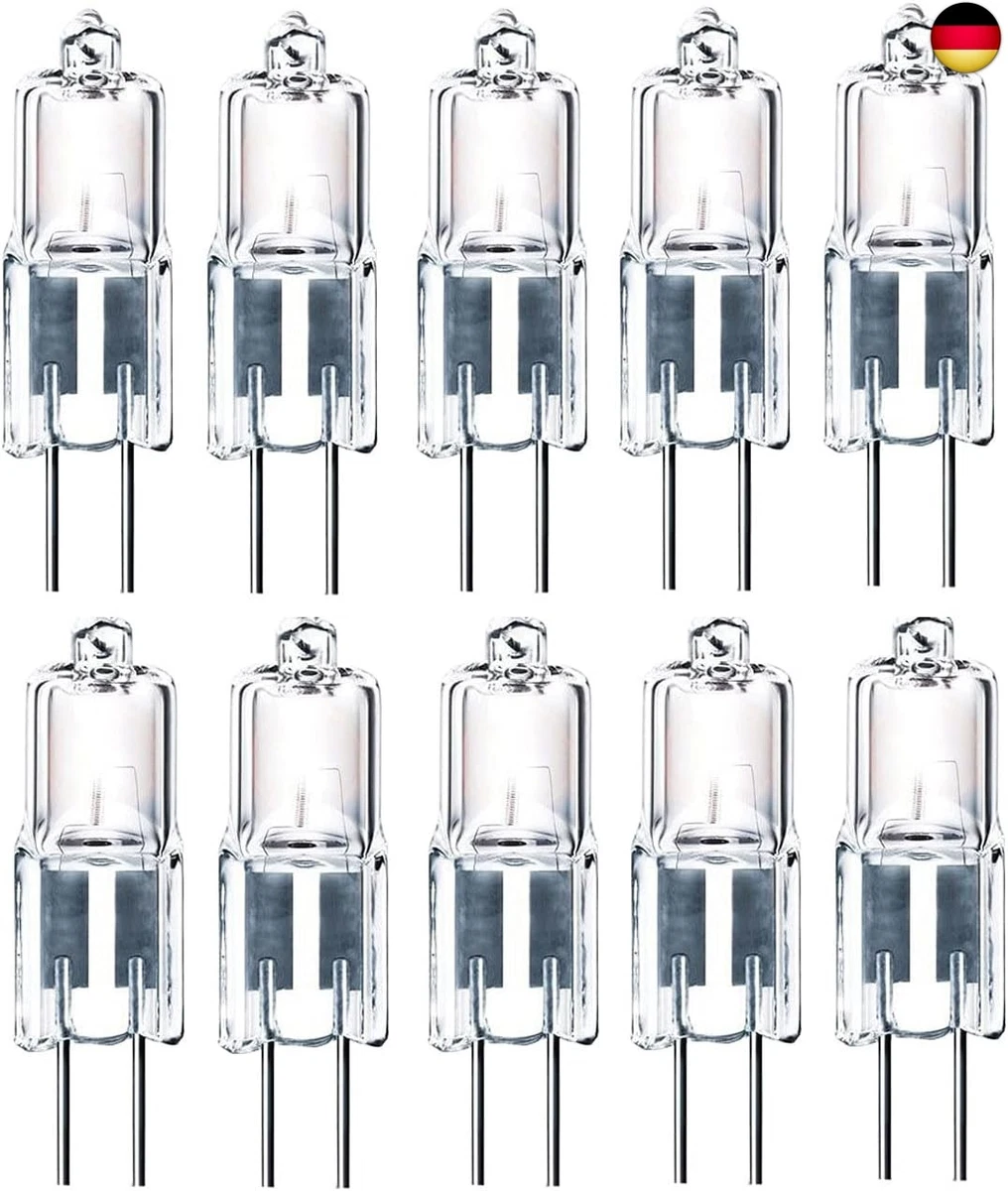 10x G4 LED 1.2W 12V Warmweiß – Stiftsockel Birnen, Dimmbar, 10er Set, 120 Lumen