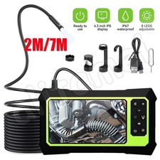 1080P HD Industrial Endoscope Camera 4.3'' Screen Borescope Inspection Camera