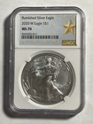 American Eagle 2020-W Burnished Silver Coin MS70 NG