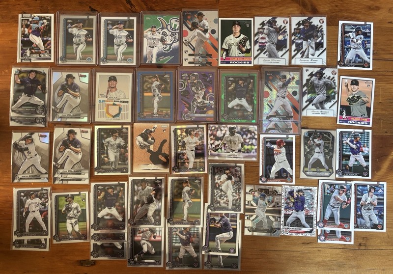 Colorado Rockies Card Lot (49), #/‘d, Rookies RC’s, Prospects, Refractors