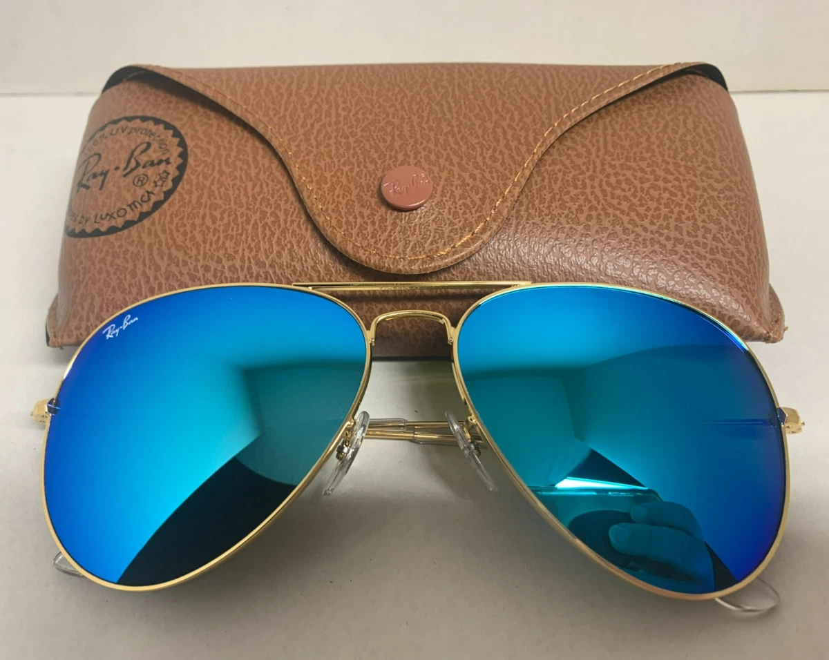 Ray-Ban Blue Aviator Sunglasses for Men for sale - eBay