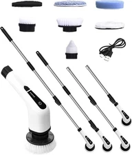 Electric Spin Scrubber Cleaning Brush: Cordless Power Shower Scrubber for Cleani