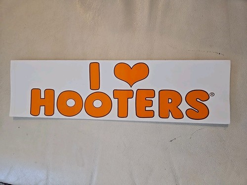I 🧡 HOOTERS BUMBER STICKER