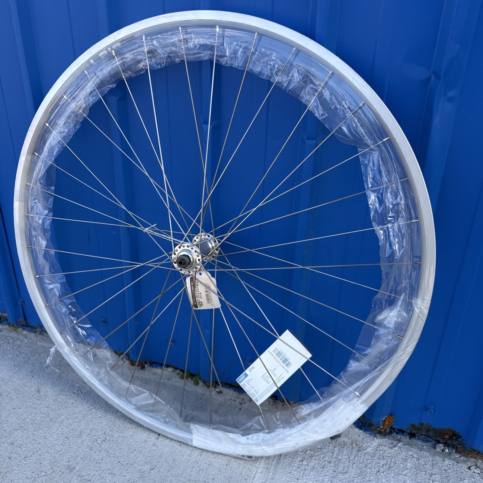 27-Inch Weinmann LP18 Front Wheel with QR Axle - Silver Rim Brake Clincher  ROAD