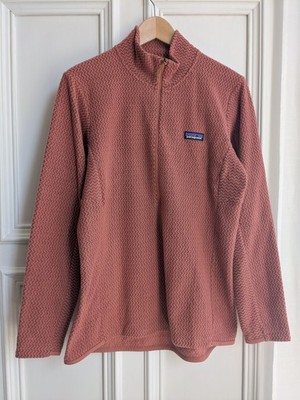 Patagonia R1 Air Zip-Neck Fleece Damen Gr. L Burl Red Terracotta Neu ohne Etikett