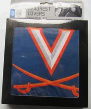 NCAA Virginia Cavaliers Head Rest Cover Set of 2 Screen Print Team Logo ProMark
