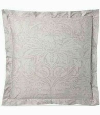 Ralph Lauren Euro Pillow Sham Fleur Du Roi / Gray  Silver 100 Cotton MSRP 130